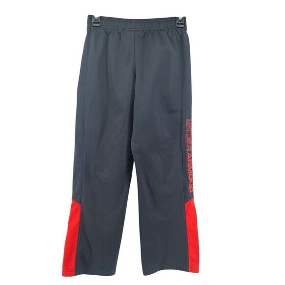 Under Armour Boy’s Gray Orange Brawler 2.0 Loose Active Sweatpants Medium - Picture 8 of 14